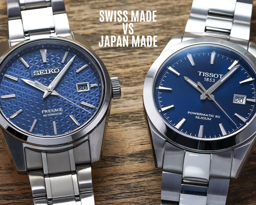 Sự khác biệt giữa đồng hồ Japan Made và Swiss Made