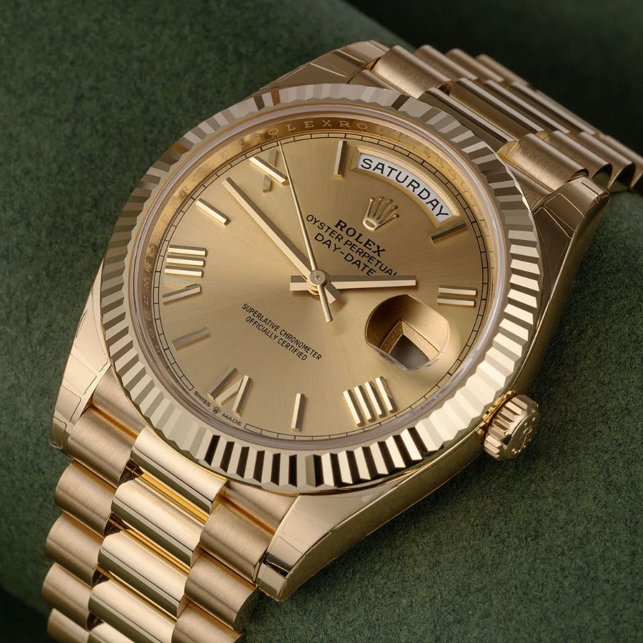 Dòng Rolex Day Date, bộ sưu tập đồng hồ đầu tiên sử dụng kính cyclops