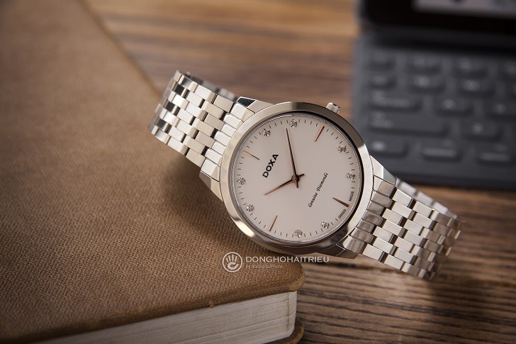 Đồng hồ Doxa Executive Slim D157SWH chính hãng 100% - ảnh 8