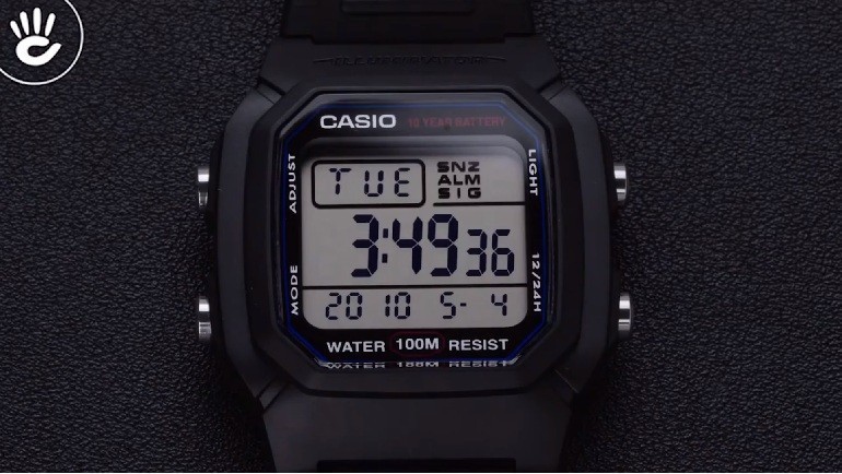 Đồng hồ Casio Illuminator W-800H-1AVDF chính hãng 100% - ảnh 5