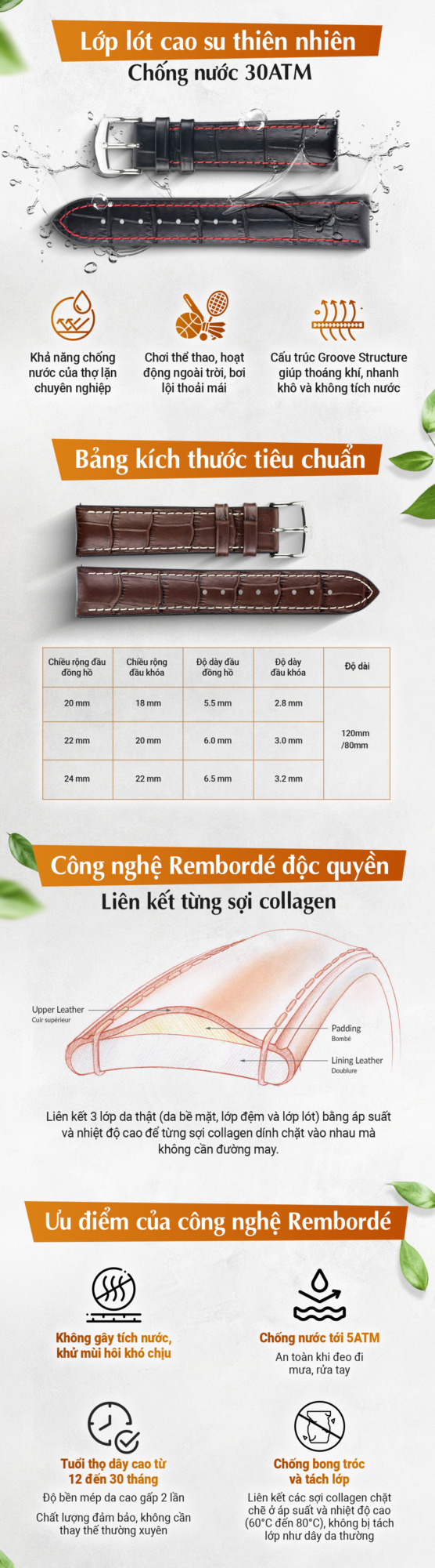 Banner dây da đồng hồ Hirsch Geogre - Ảnh 2