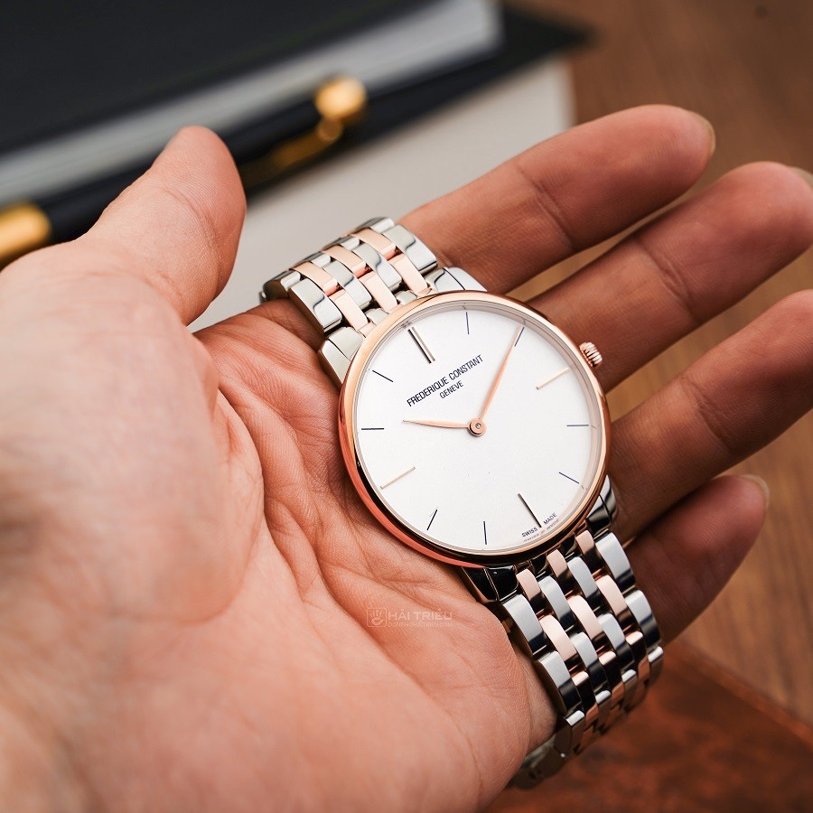 Đồng hồ Frederique Constant Slimline FC-200V5S32B chính hãng - ảnh 6
