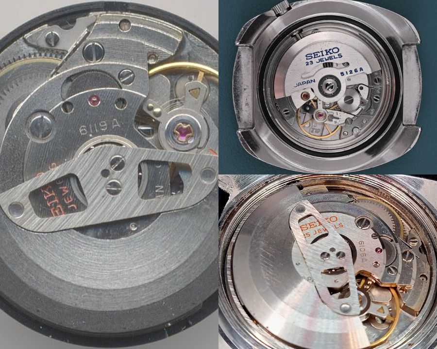 Bộ máy Automatic sử dụng: 6119A, 5126, 6106 cho thế hệ Seiko 5 1968 - ảnh 8