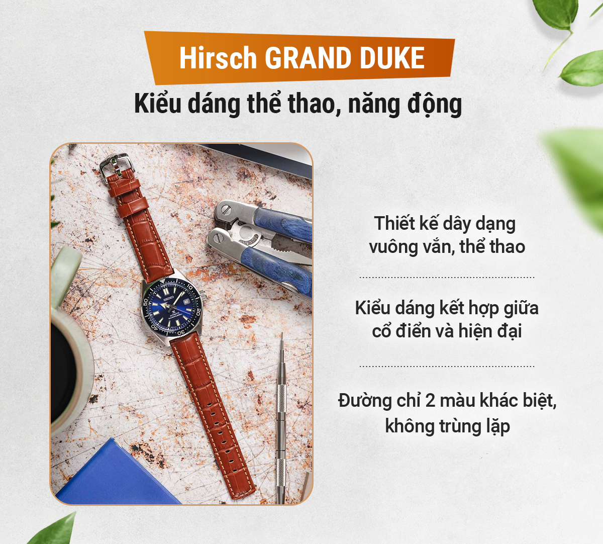 Dây da Hirsch Grand Duke - Ảnh 3