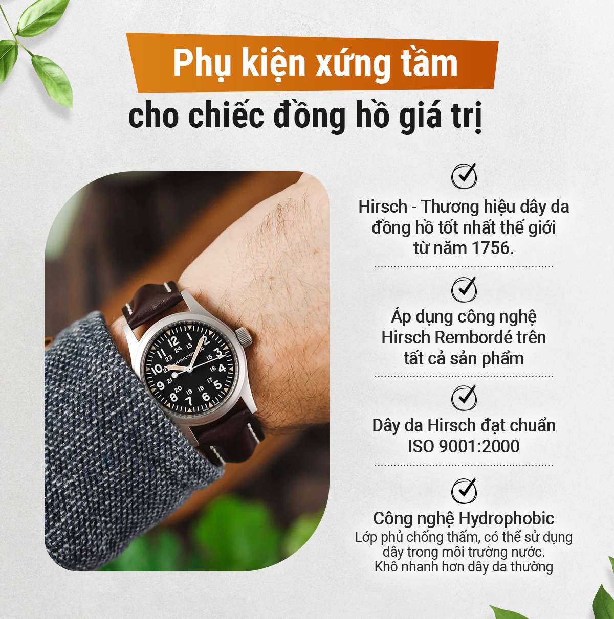 Dây da Hirsch Heavy Calf - Ảnh 10
