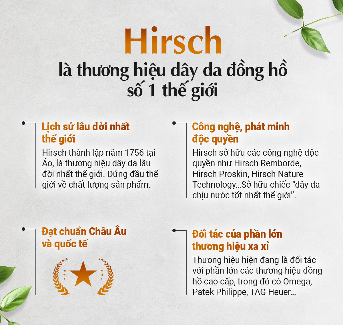 Dây da Hirsch Heavy Calf - Ảnh 11