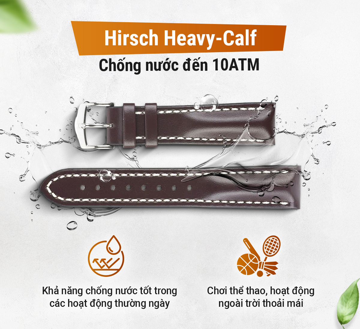 Dây da Hirsch Heavy Calf - Ảnh 4