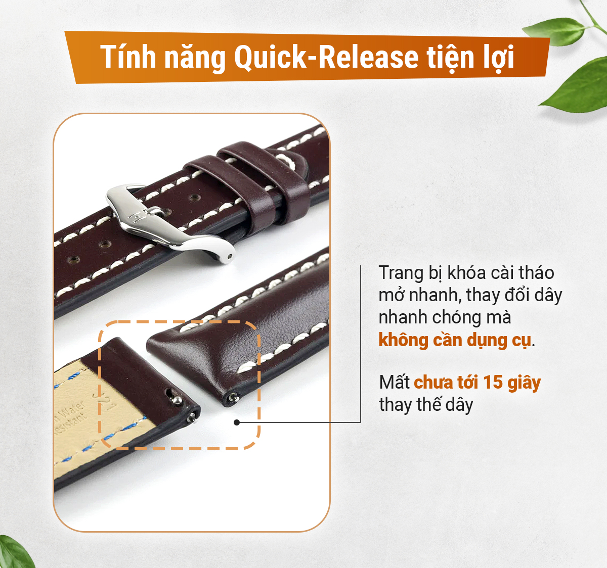 Dây da Hirsch Heavy Calf - Ảnh 5