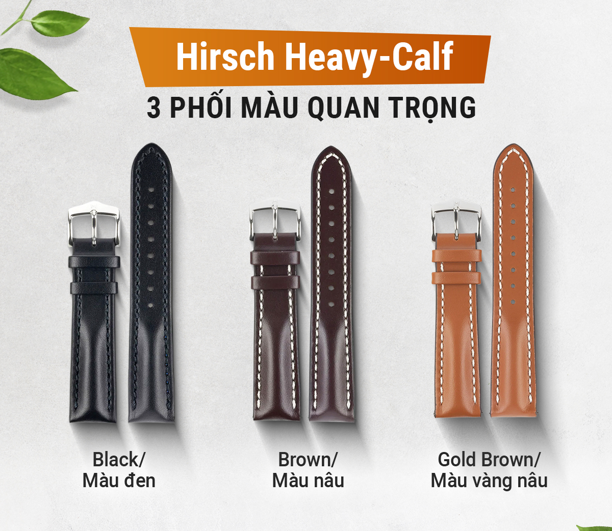 Dây da Hirsch Heavy Calf - Ảnh 8