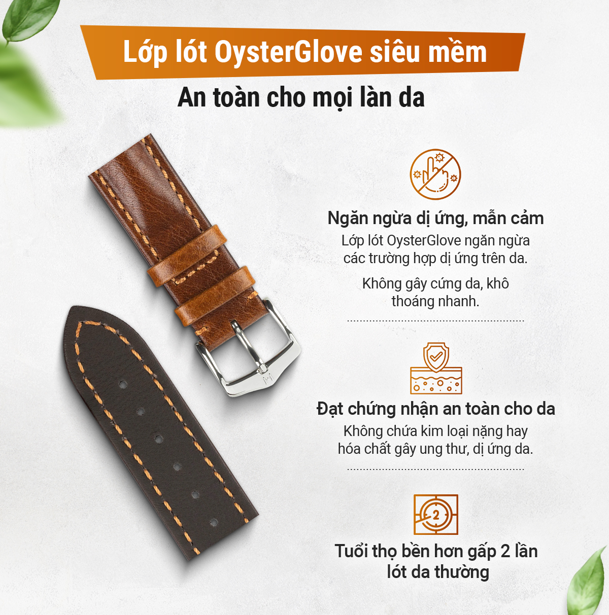 Dây da Hirsch Lucca - Ảnh 4