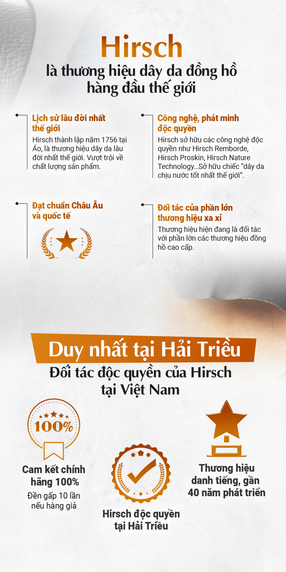Banner dây da đồng hồ Hirsch Voyager - Ảnh 3