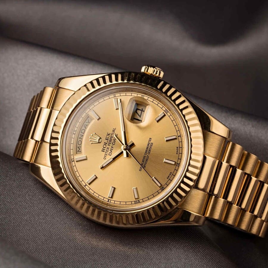Rolex Day Date đã là dòng đồng hồ biếu tưởng và tạo và một loại đồng hồ riêng
