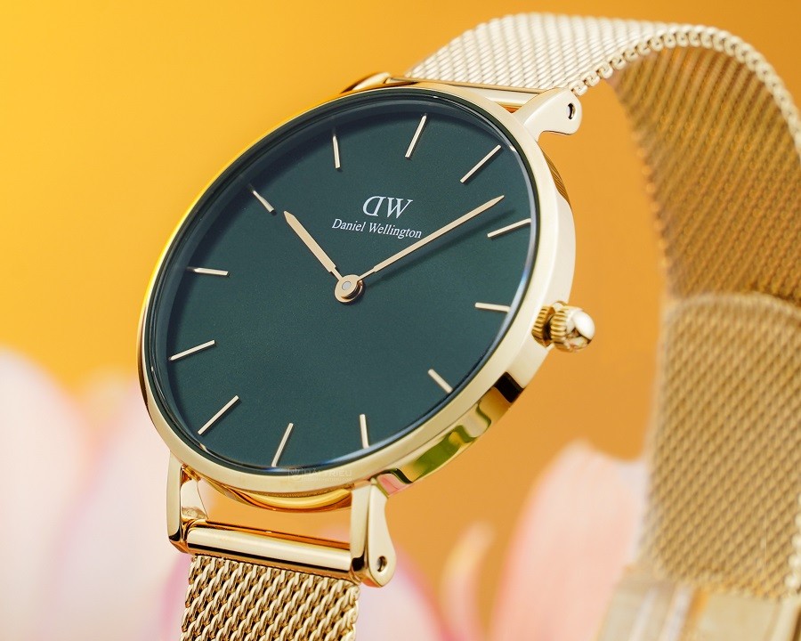 Đồng hồ Daniel Wellington Petite Emerald DW00100480 mặt xanh
