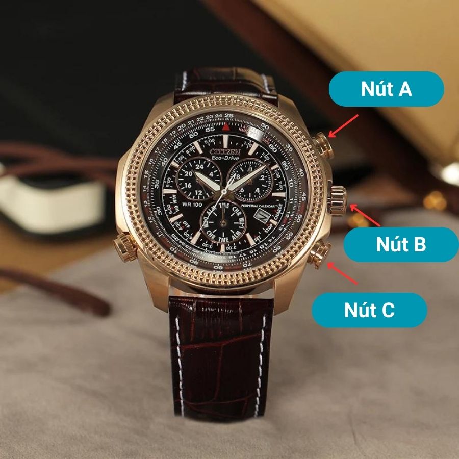 Cách chỉnh Citizen Eco Drive lịch vạn niên (Perpetual Calendar) - ảnh 6