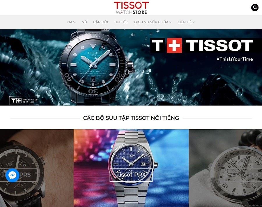 dong-ho-tissot.com đã được xác thực là web chính hãng của Tissot