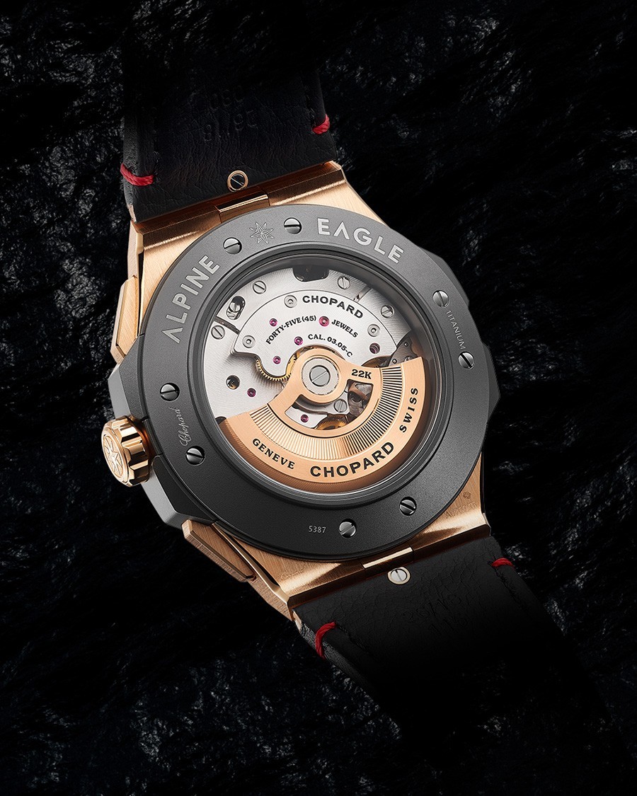 Bộ máy phía sau đồng hồ Alpine Egle Chopard - ảnh 12