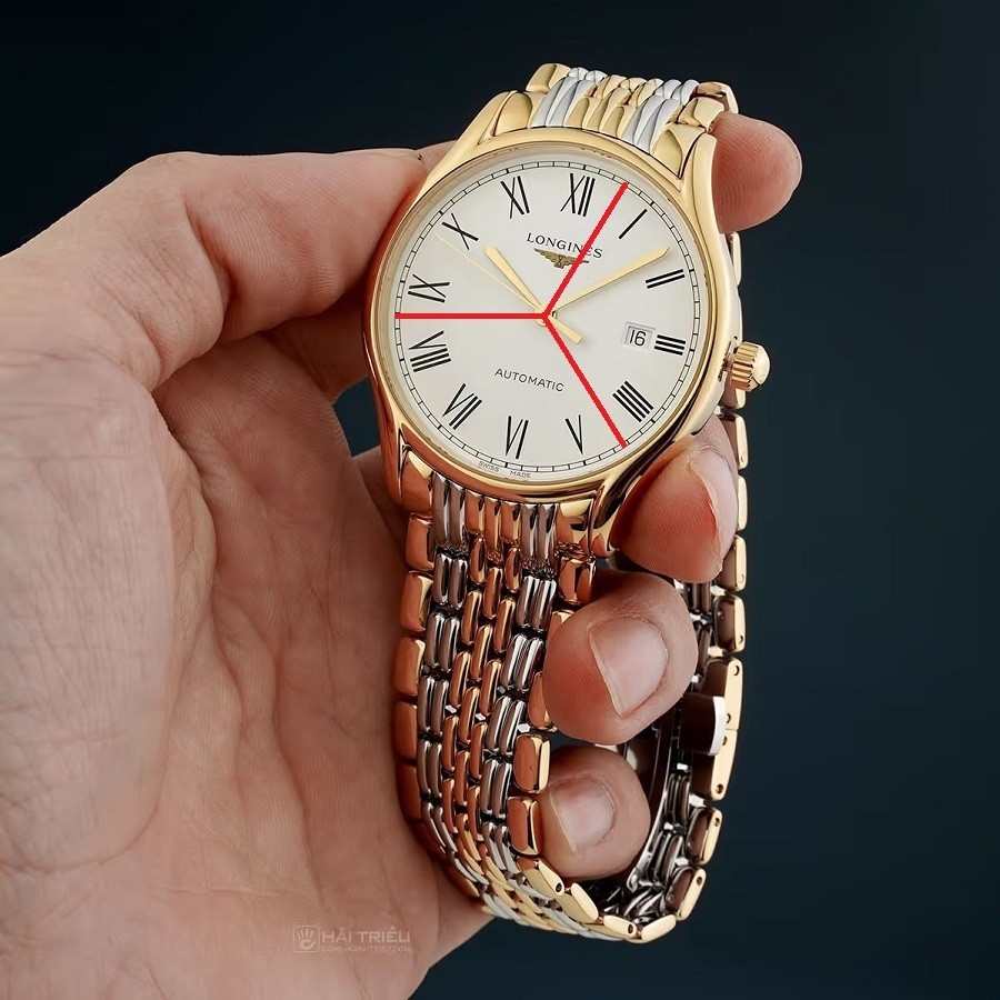 Sự cân bằng thị giác khi dùng IIII - ảnh đồng hồ Longines L4.961.2.11.7 - ảnh 4