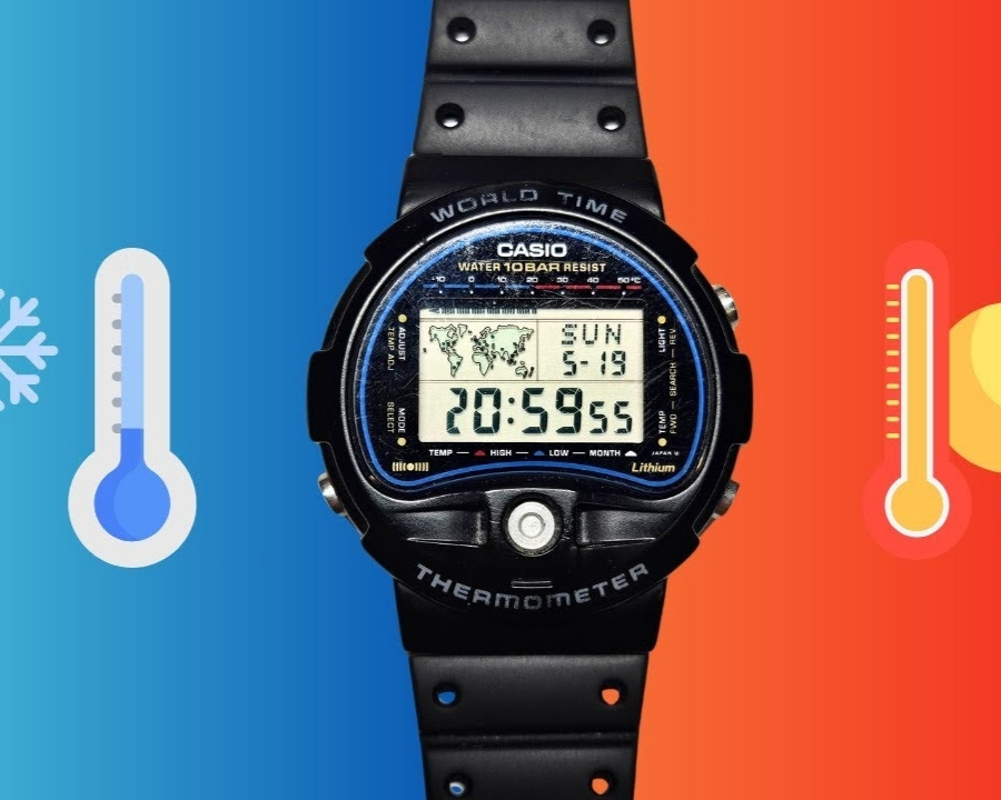Thermometer là gì? Cách dùng đồng hồ Casio đo nhiệt độ