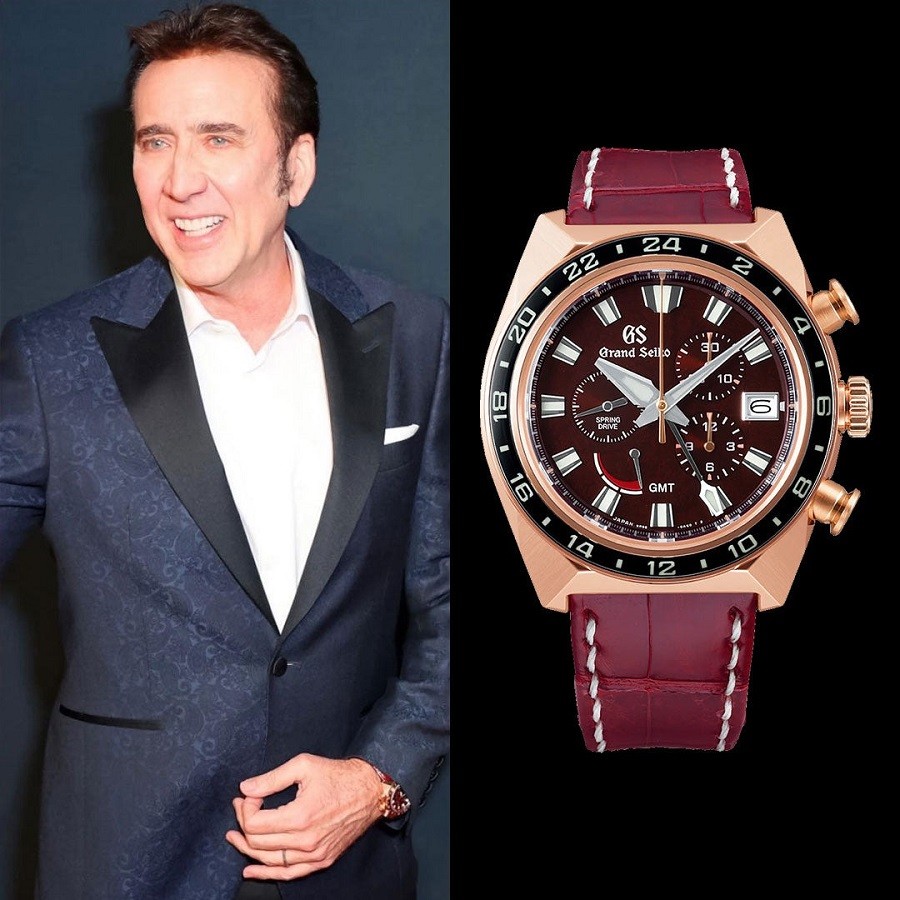 Nam diễn viên Hollywood Nicolas Cage đeo trên tay chiếc đồng hồ Grand Seiko Kỷ niệm 20 năm Spring Drive Sport SBGC230 - ảnh 13