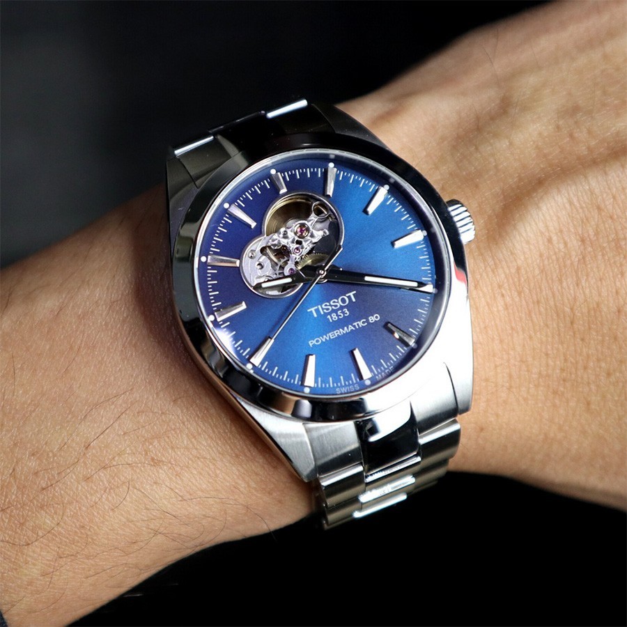 Tissot Gentleman Powermatic 80 Open Heart T127.407.11.041.01 - ảnh 8