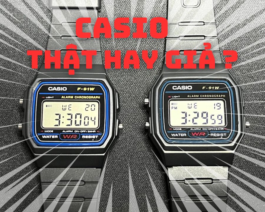 Hướng dẫn chi tiết cách phân biệt đồng hồ Casio thật