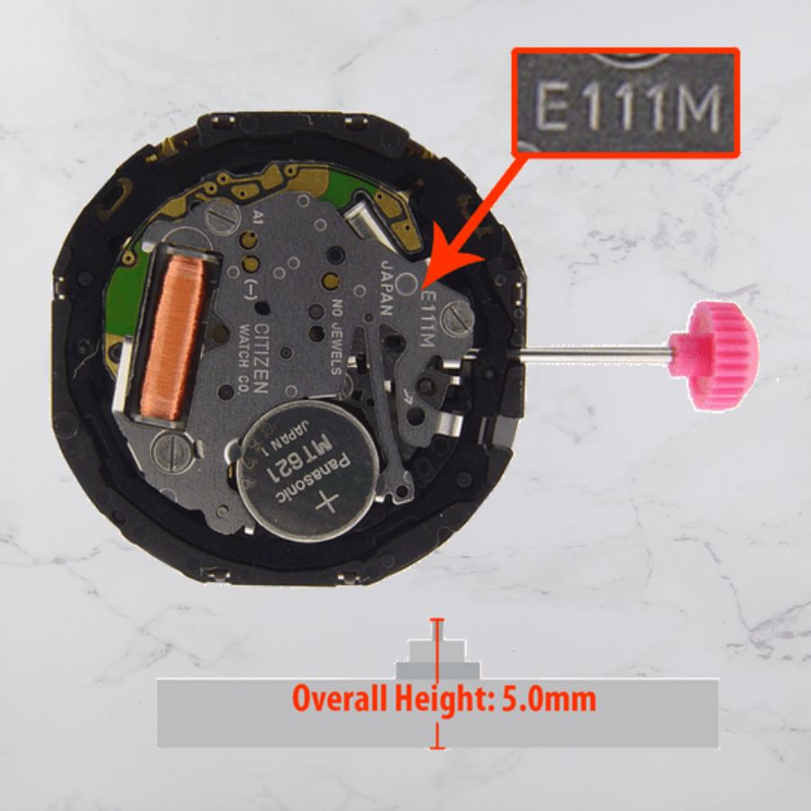 Cận cảnh bộ máy đồng hồ Citizen Eco Drive E111 - ảnh 1