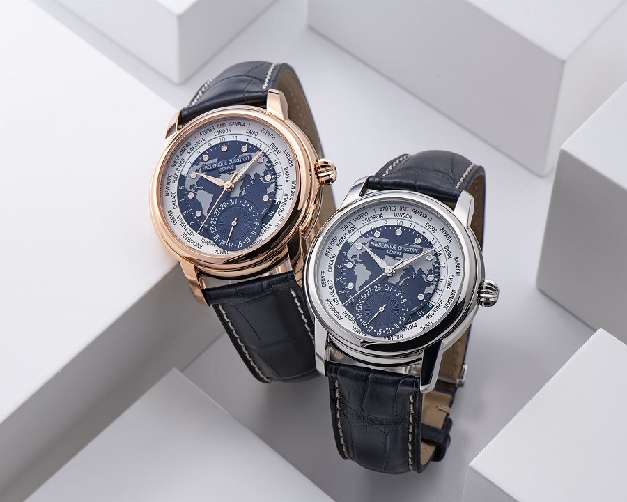 Đồng hồ Frederique Constant Classic Worldtimer Manufacture FC-718NWWM4H6 chính hãng 100% - ảnh 9
