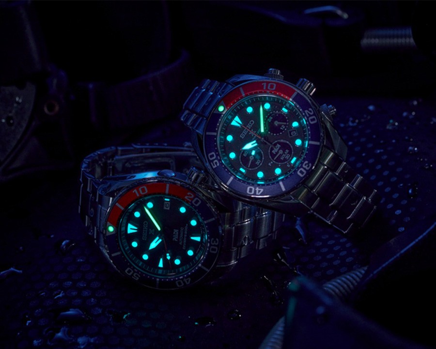 Dạ quang Lumibrite của Seiko Pepsi