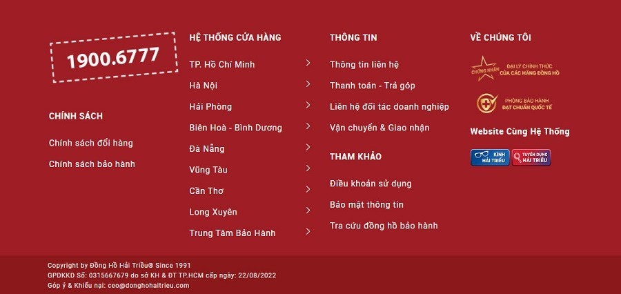 Website donghohaitrieu.com