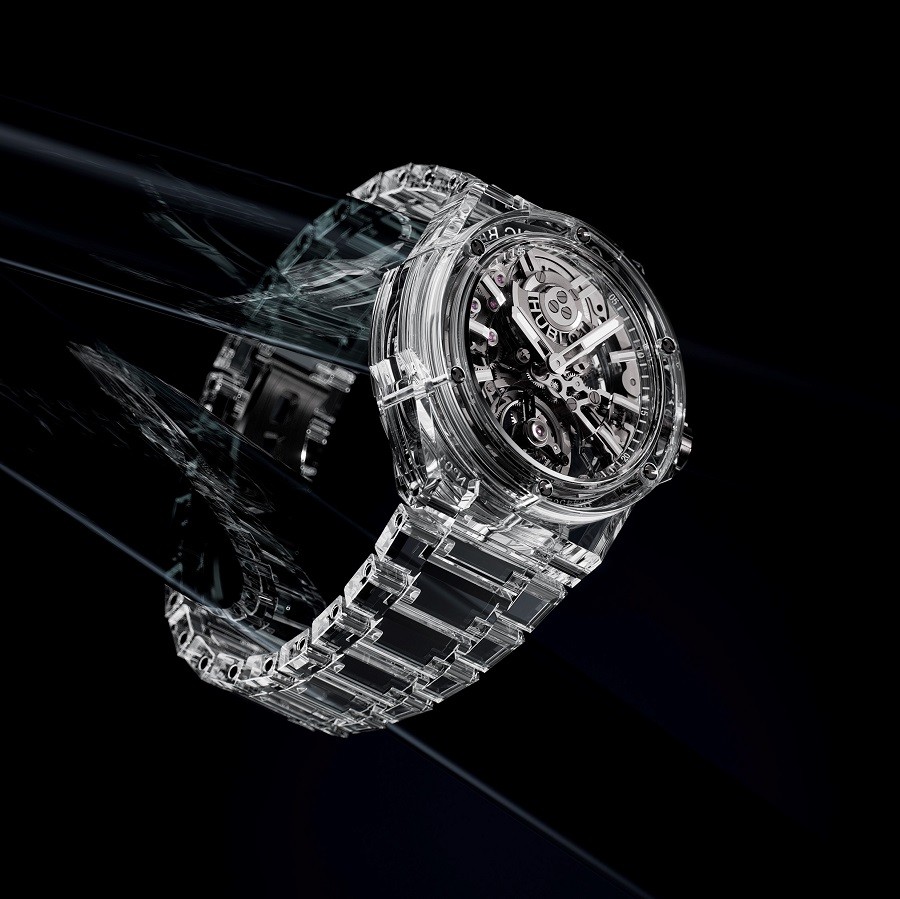 Hublot Big Bang Integral Sapphire sử dụng sapphire cho dây đeo - ảnh 5