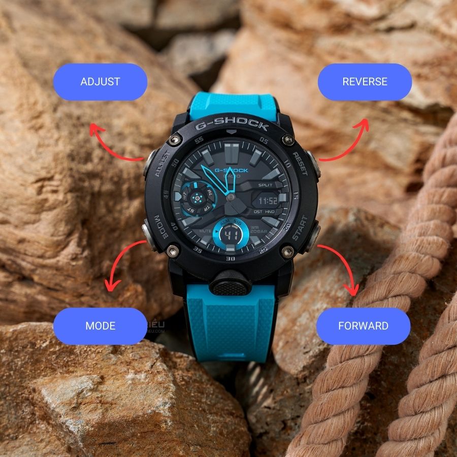 Hướng dẫn cách chỉnh kim đồng hồ G-Shock