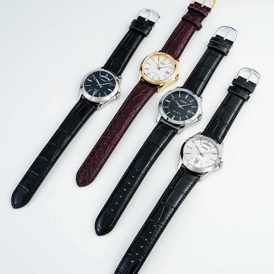 Dòng Casio MTP dây da lịch lãm, nam tính