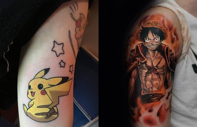 🌸Anime Cartoon Tattoo Sticker One Piece Mũ rơm Luffy Hình xăm lâu dài  không thấm nước YINSAF🌸 | Lazada.vn