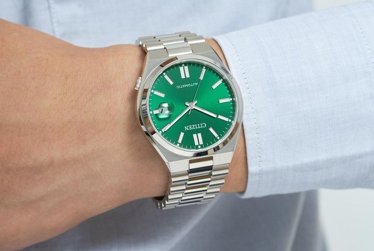 Đồng hồ Citizen Machenical NJ0150-81X mặt xanh nam tính! - ảnh 1