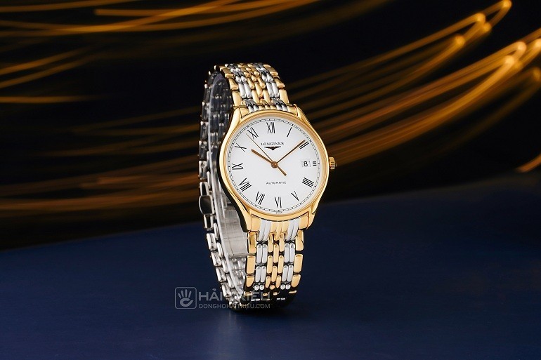 Đồng hồ Longines L4.860.2.11.7 máy cơ, siêu mỏng chỉ 7 mm - Ảnh: 1