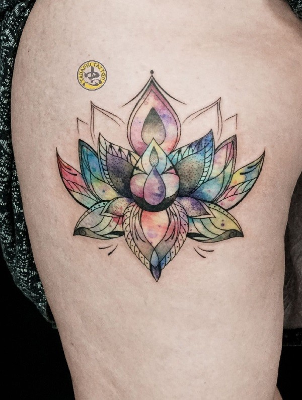 10 mẫu hình xăm hoa sen đẹp, ý nghĩa, vị trí xăm, nơi xăm