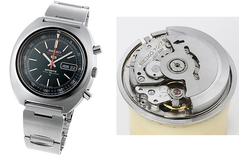 Phiên bản 5 Sport Speedtimer sử dụng bộ máy Chronograph đầu tiên trên thế giới và bên phải là bộ máy 7017A - ảnh 13