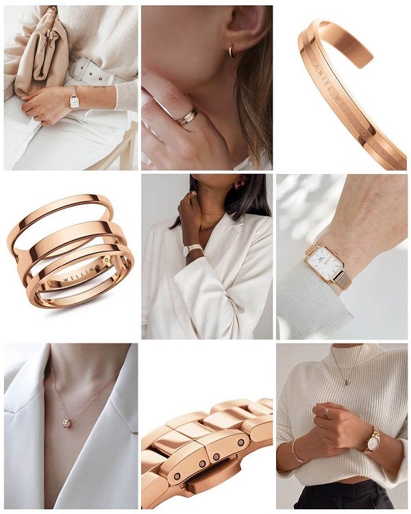 Đồng hồ Daniel Wellington Quadro MOP DW00100578 chính hãng 100% - Ảnh 2