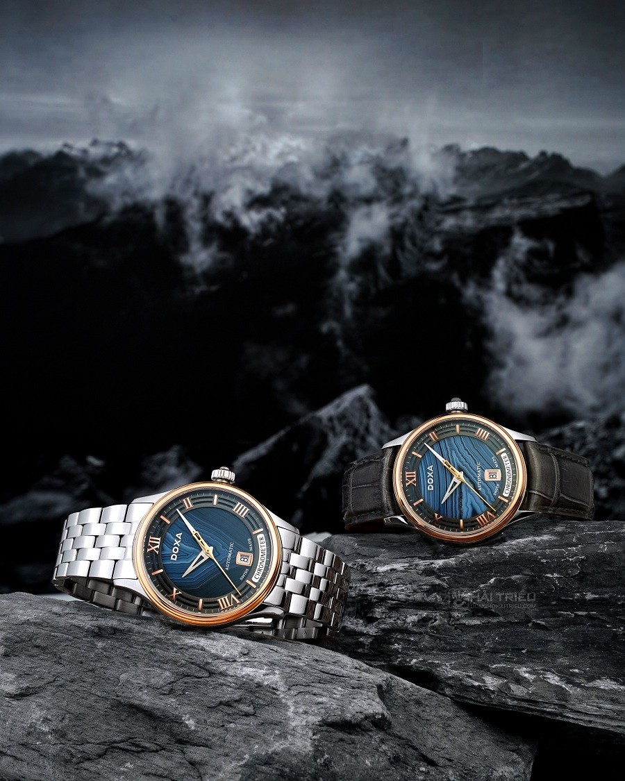 Đồng hồ Doxa GrandeMetre Blue Planet D198RAB chính hãng 100% - hình 2