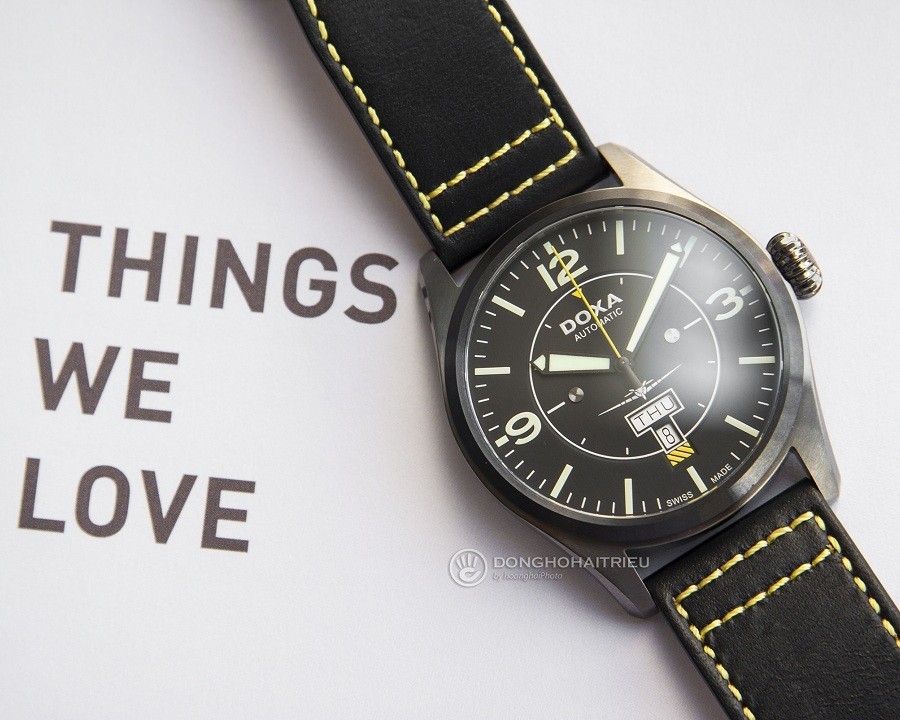Đồng hồ Doxa Pilot D212GBK chính hãng 100% - ảnh 2