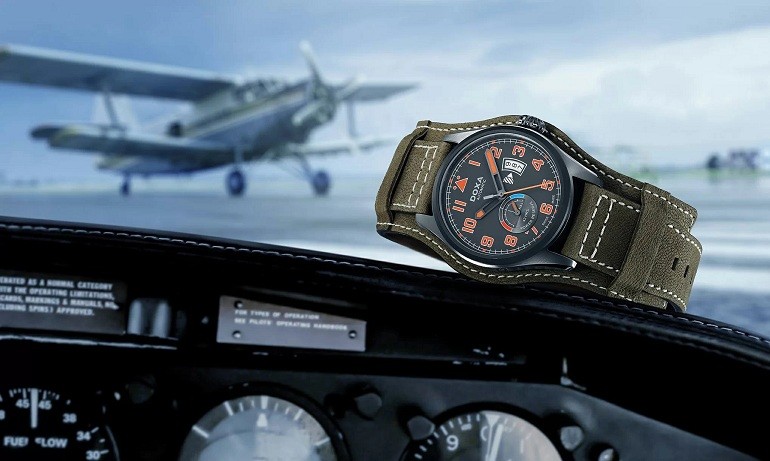 Đồng hồ Doxa Pilot D213GGY chính hãng 100% - ảnh 2