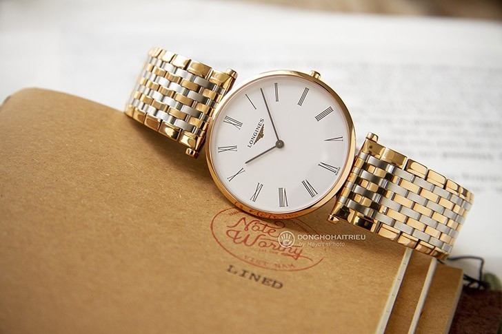 Đồng hồ Longines L4.755.1.91.7 mặt số cổ điển, dây đeo demi thời trang - ảnh 2
