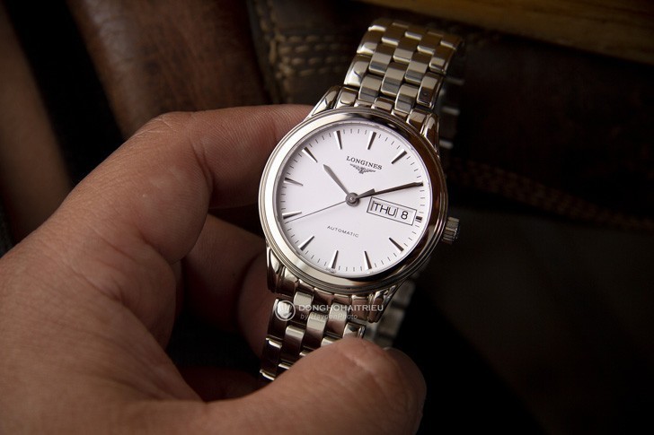 Đồng hồ Longines L4.799.4.12.6 dây kim loại, máy cơ cao cấp - ảnh 2