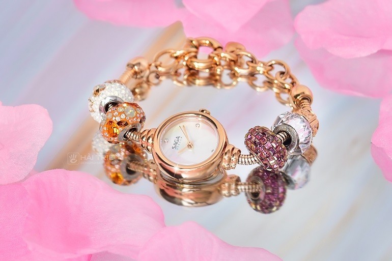 Đồng hồ Saga Charm 53229-RGMWRG-4 chính hãng 100% - Ảnh 2