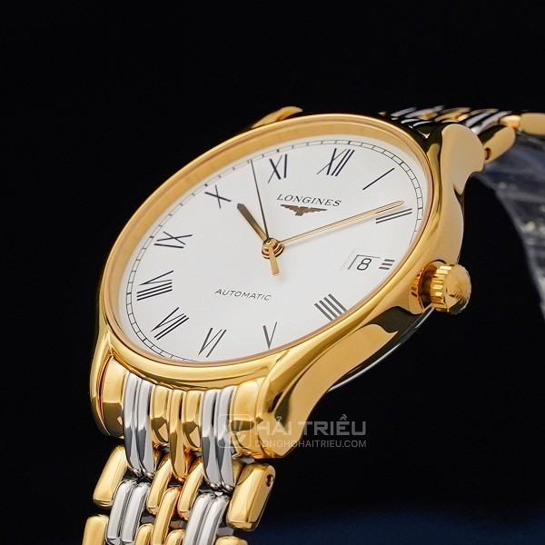 Đồng hồ Longines L4.860.2.11.7 máy cơ, siêu mỏng chỉ 7 mm - Ảnh: 2