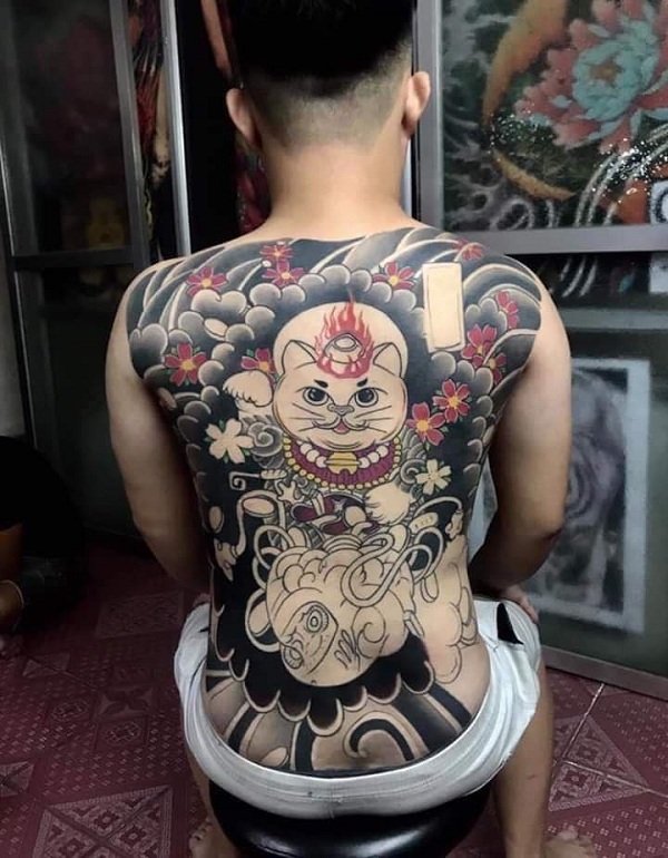 300+ hình xăm mèo thần tài đẹp, ý nghĩa tattoo mèo thần tài