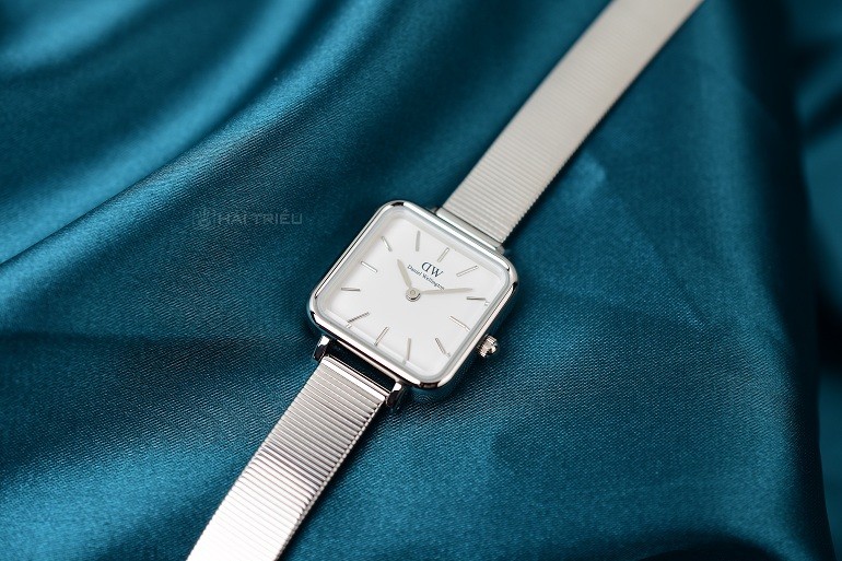 Daniel Wellington 腕時計 QUADRO STUDIO 22mm DW00100521 Quadro Studio - Womens square watch - Black & Silver | DW