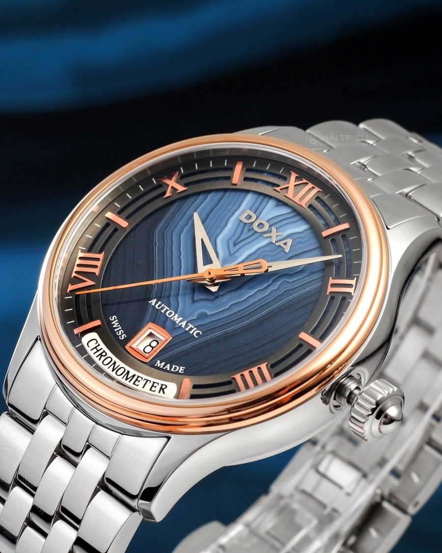Đồng hồ Doxa GrandeMetre Blue Planet D198RAB chính hãng 100% - hình 3
