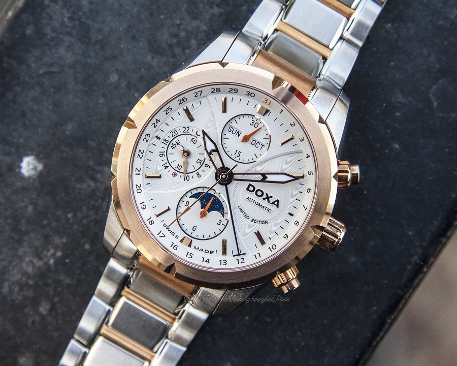 Đồng hồ Doxa Trofeo ChronoMax D128RWH chính hãng 100% - ảnh 3