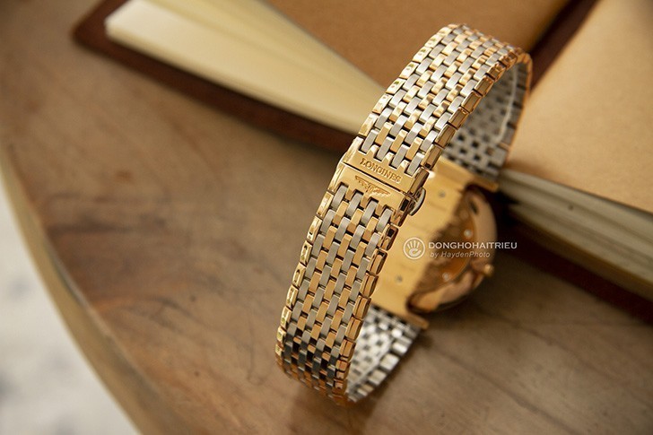 Đồng hồ Longines L4.755.1.91.7 mặt số cổ điển, dây đeo demi thời trang - ảnh 3